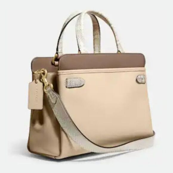 RETAIL Coach Exotic Python Tate Carryall 29 with Snakeskin - Picture 2 of 16